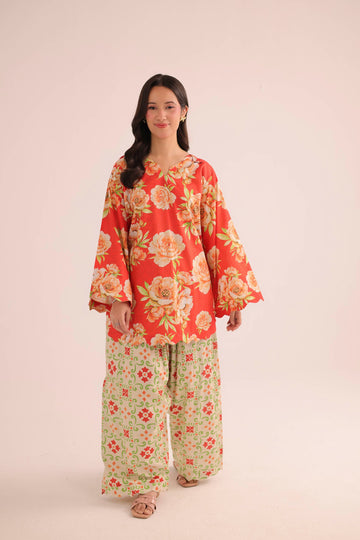 2PC Summer Lawn Dress- PRT L42197