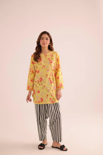 2PC Summer Lawn Dress- PRT L42953