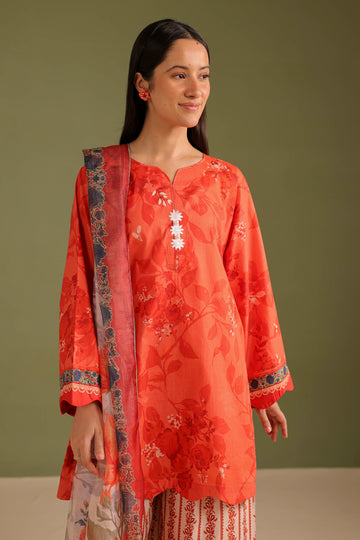 3PC Printed Lawn Suit - 42674