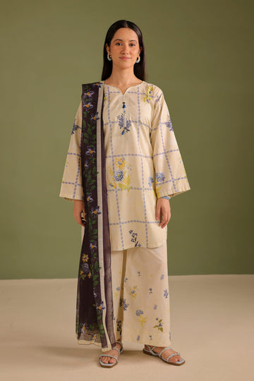 3PC Printed Lawn Suit - 42668