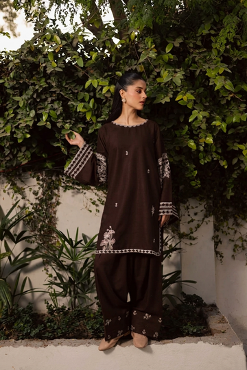 2PC Summer Embroidered Dress - 1220
