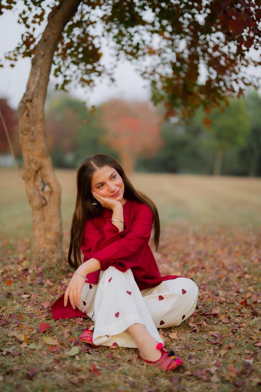 2PC Embroidered Lawn MSK 05 – Maroon