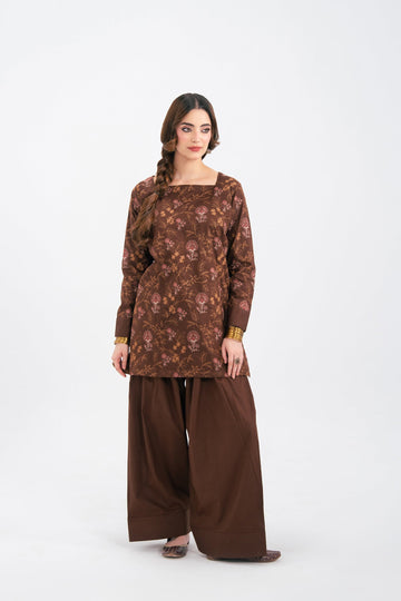 2PC Summer Embroidered Dress - 1234