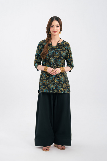 2PC Summer Embroidered Dress - 1231