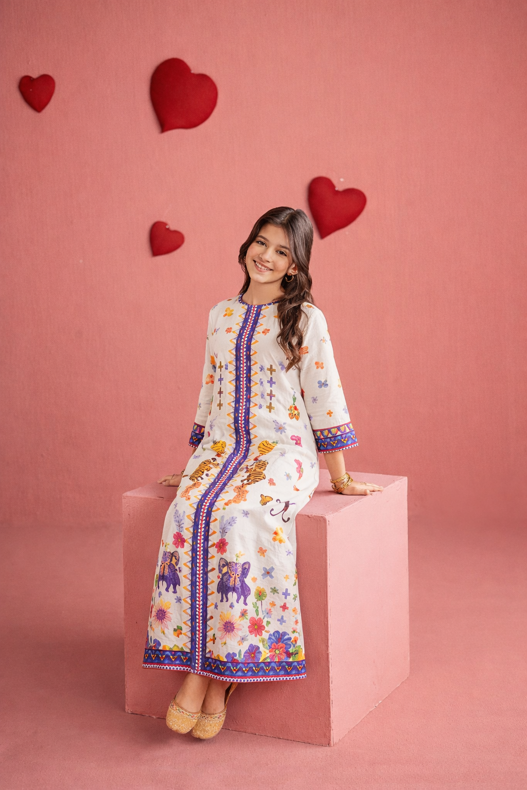 KF22-Kids Summer Kaftan
