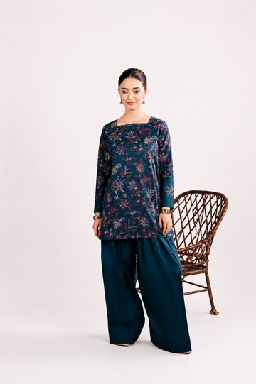 2PC Summer Embroidered Dress - 1236