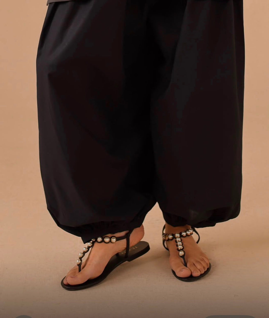 Basic Black Balloon Shalwar