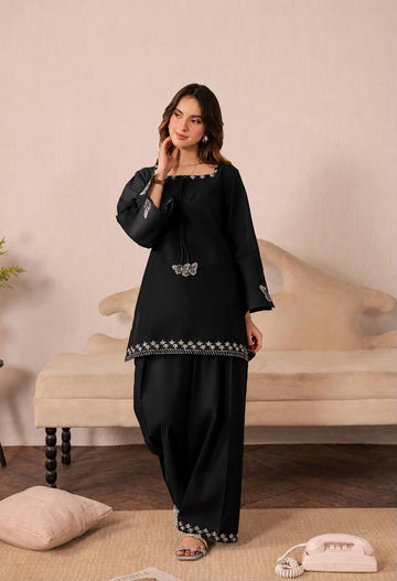 2PC Summer Embroidered Dress - 1345