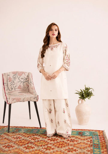 2PC Summer Embroidered Dress - 1340