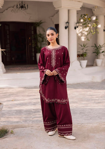 2PC Summer Embroidered Dress - 1333