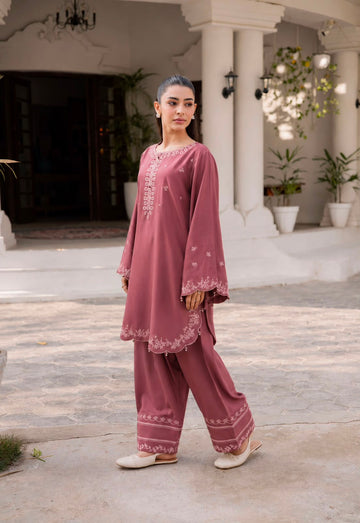 2PC Summer Embroidered Dress - 1330